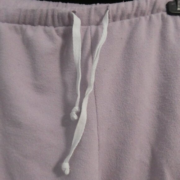 WEEKEND EDITION | large | Lavender Sweat Shorts With Ruffle Trim - Picture 4 of 14